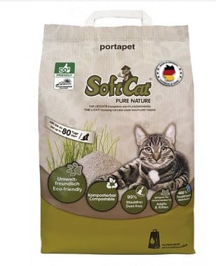 Arenas aglomerantes para gatos