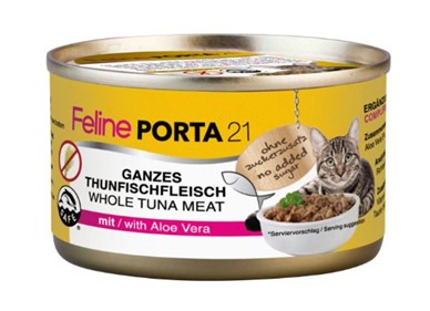 Feline Porta 21 para gatos de atún con aloe